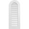 Ekena Millwork Round Top Surface Mount PVC Gable Vent: Non-Functional, w/ 3-1/2"W x 1"P Standard Frame, 16"W x 40"H GVPRT16X4001SN - alternate 1